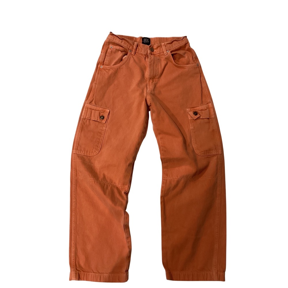 BDG Urban Outfitters Orange Cargo Pants Wide Leg Womens Size 25